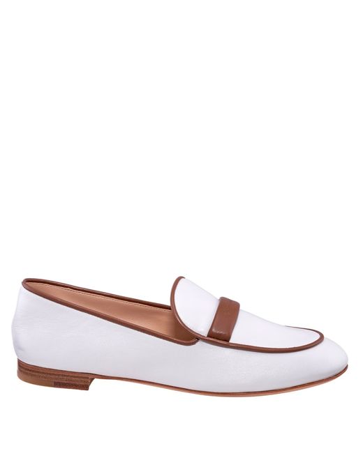 Gianvito Rossi Ladies Two-tone Leather Loafers