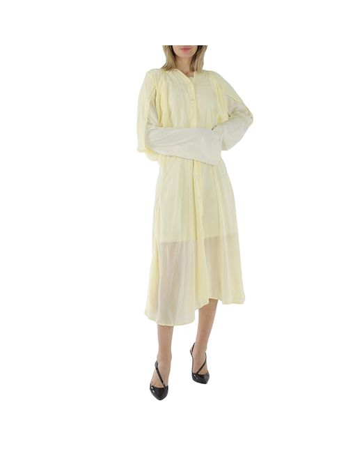 Acne Studios Ladies Pale Layered Long Sleeve Dress
