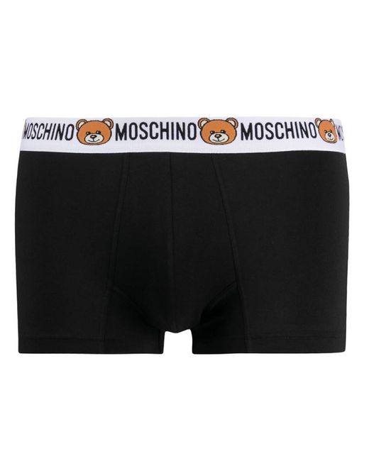 Moschino Teddy Logo Waistband Boxer Briefs
