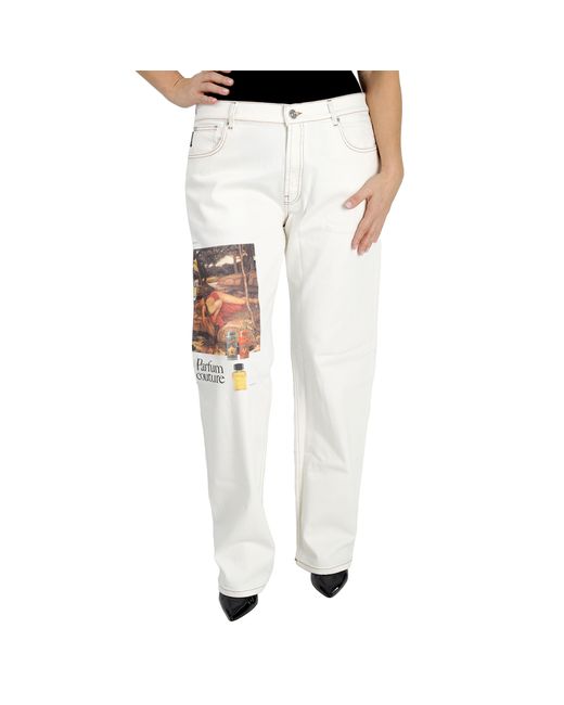 Versace Waterhouse Painting Patch Jeans