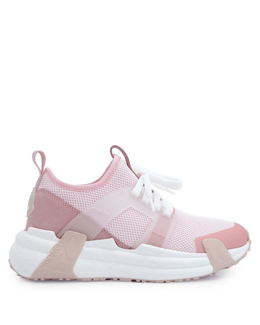 Moncler Ladies Open Pink Lunarove Sneakers