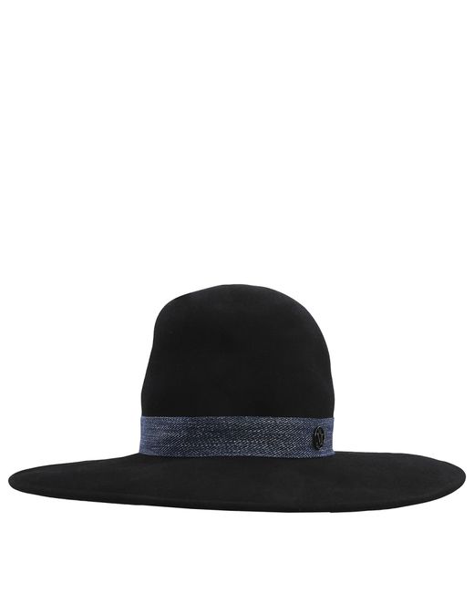 Maison Michel Ladies Eliza Denim Ribbon Capeline Hat