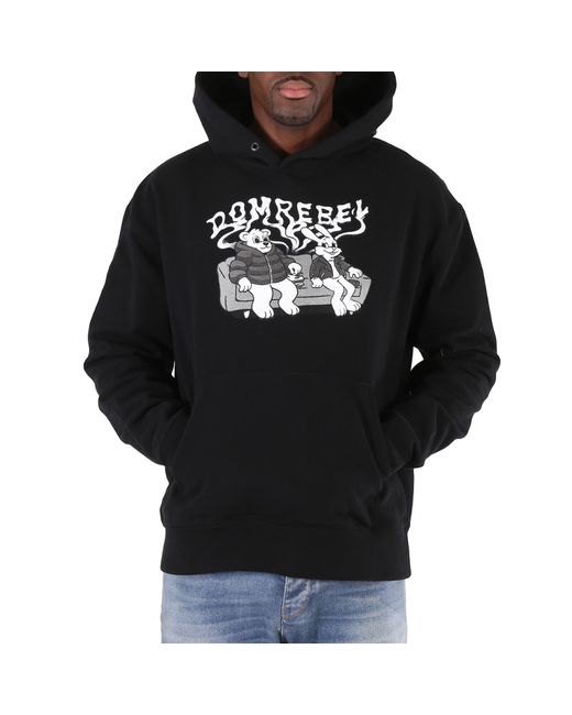 Dom Rebel Cotton Jersey Hooded Sweatshirt