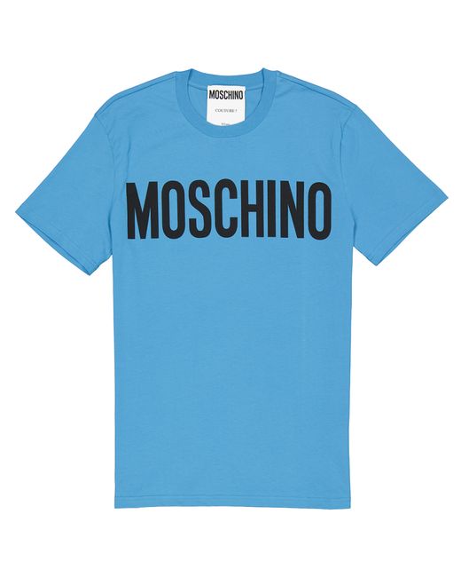 Moschino Logo Print Cotton Jersey T-Shirt