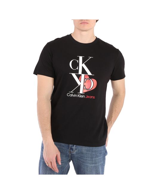 Calvin Klein Heart CK Logo Print Regular-Fit T-shirt
