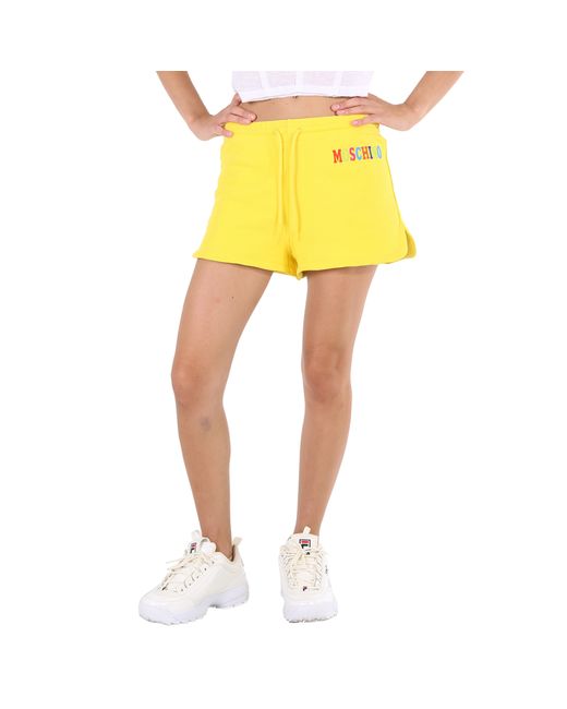 Moschino Ladies Logo-print Track Shorts