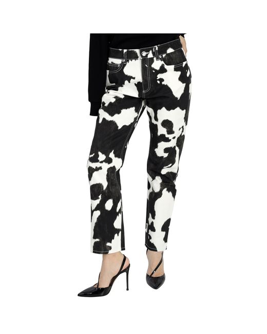 Burberry Cow Print Straight-fit Denim Jeans
