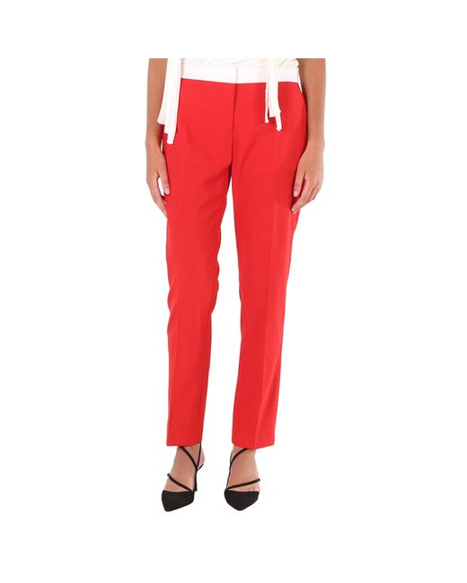 Burberry Ladies Bright Hanover Two-tone Wool Tailored Trousers