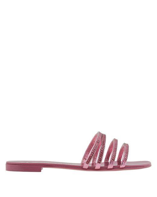 Giuseppe Zanotti Design Ladies Iride Crystal Flat Sandals