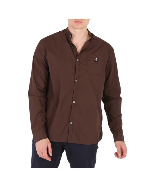 Undercover Patch Detail Ruched Cotton Shirt