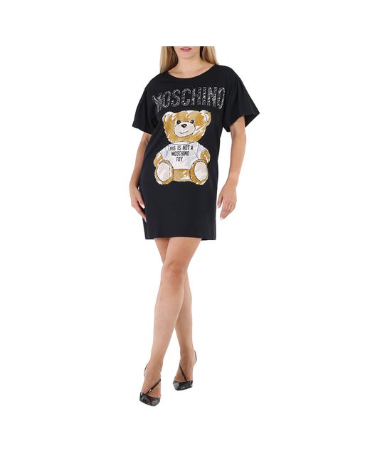 Moschino Ladies Teddy Bear T-shirt Dress