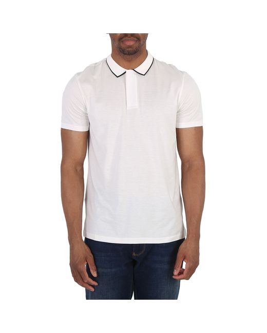 Emporio Armani Tencel-Blend Jersey Polo Shirt