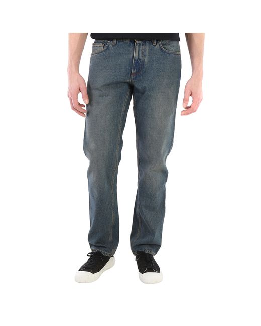 Burberry Indigo Straight Fit Washed Denim Jeans