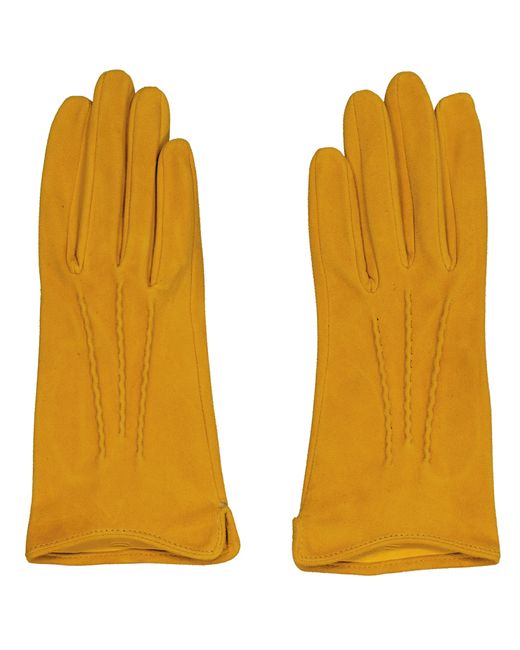 Sauso Yellow Aune Reindeer Suede Unlined Gloves