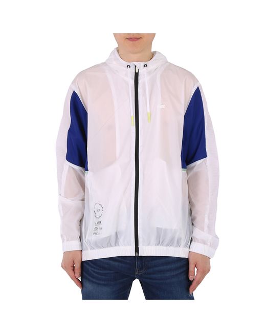 Lacoste Colorblock Sport Packable Nylon Windbreaker Jacket
