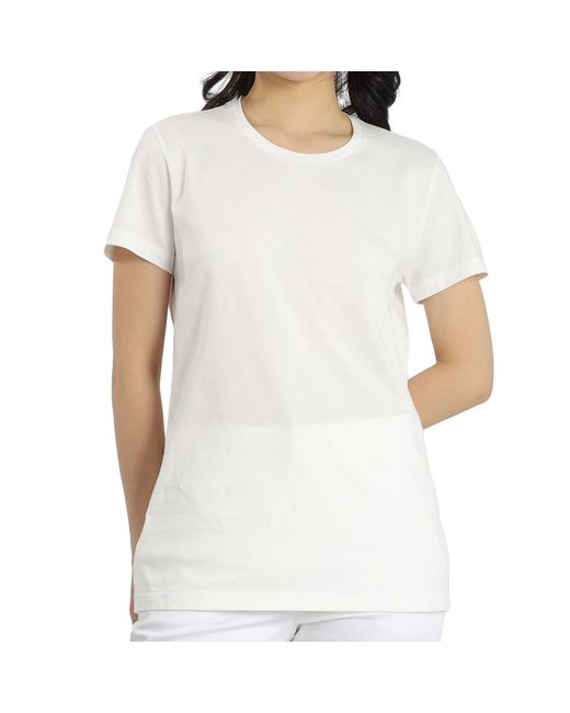 Moncler Ladies Logo Patch Sleeve T-Shirt