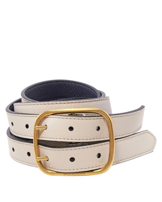 Burberry Ladies Lynton Reversible Double-strap Leather Belt