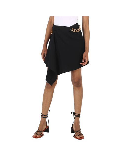 Givenchy Ladies Chain-detail Wrap Mini Skirt
