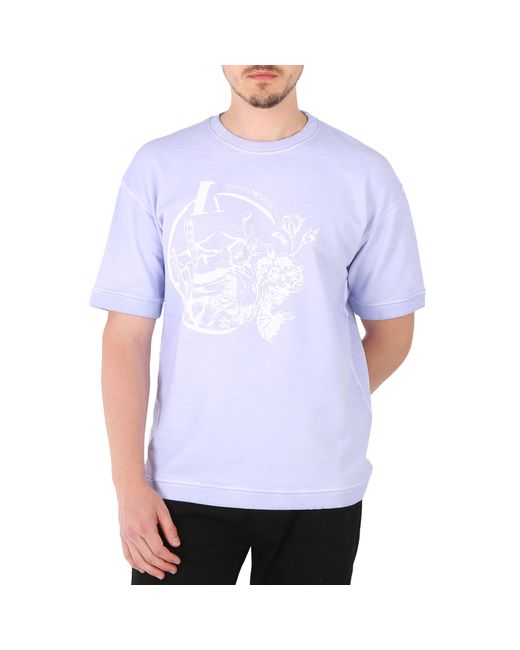 Emporio Armani Graphic Print Jersey Fleece T-shirt