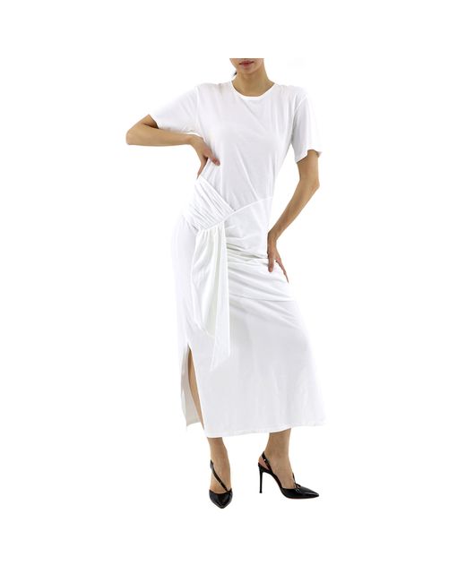 Each X Other Long T-Shirt Dress with Draping Detail