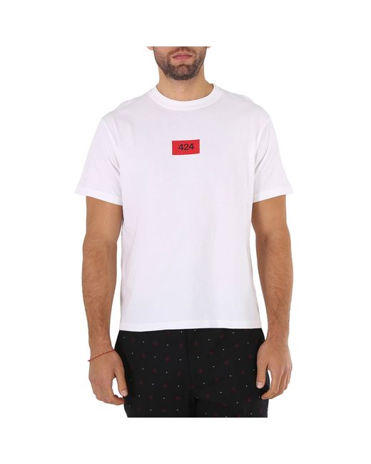 424 Box Logo Short-sleeve Cotton T-shirt