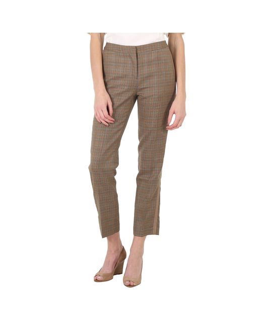 Burberry Houndstooth Check Tailored Trousers
