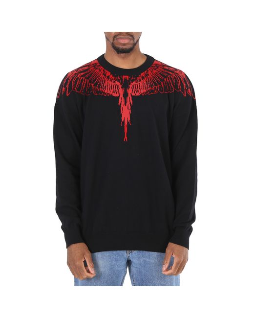 Marcelo Burlon Red Icon Wings Sweater