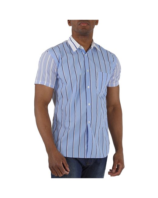 Comme Des Garçons Short Sleeve Mixed Stripe Shirt