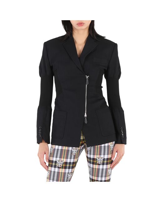 Burberry Ladies Technical Twill Reconstructed Blazer