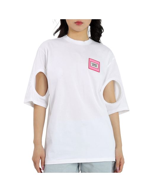 Burberry Optic Oversized Cut-out Sleeves T-shirt