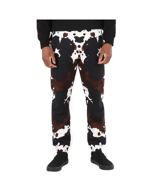 Burberry Dark Mocha Loop-Back Cotton Camouflage-Print Slim-Fit Jogging Pants