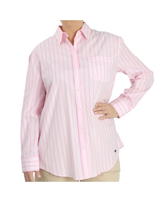 Max Mara Weekend Amati Long Sleeve Striped Cotton Shirt