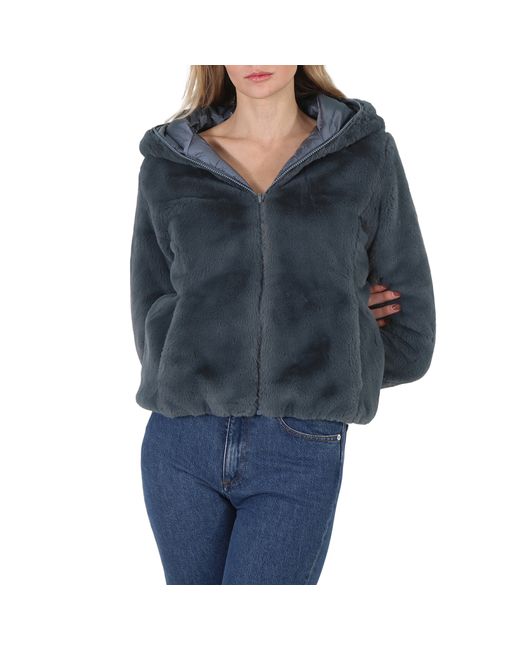 Save The Duck Ash Laila Faux Fur Reversible Hooded Jacket