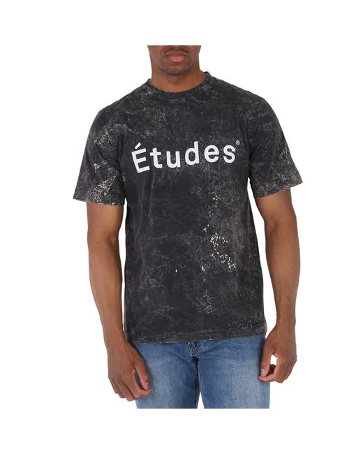 Etudes Bleached Logo-Print Organic Cotton T-Shirt