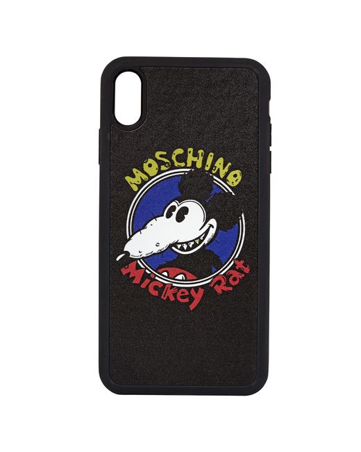 Moschino Ladies Iphone XS Max Mickey Rat Phone Case