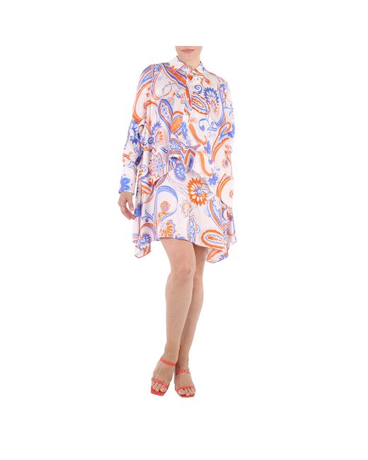 Roberto Cavalli Ladies Bandana Print Handkerchief Hem Dress Brand 40 US