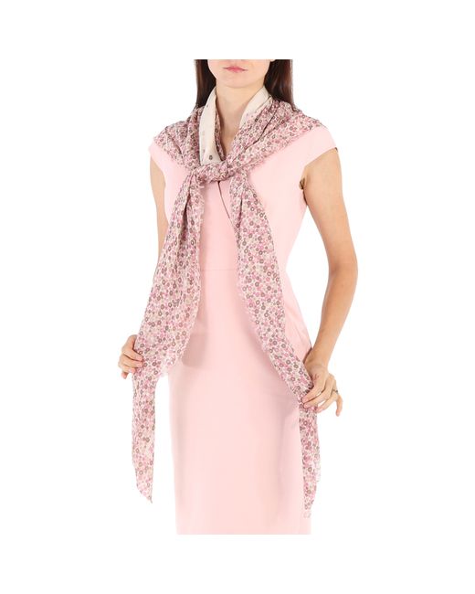 Coach Pink Oversized Square Scarf