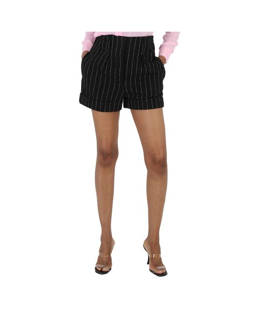 Moschino Ladies Stretch Pinstripe Shorts Brand 40 US
