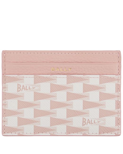 Bally Synthetic TPU Monogram Pennant Business Card Holder