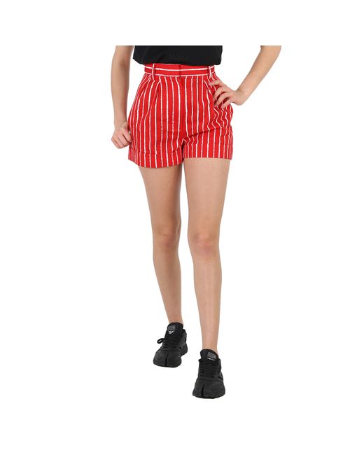 Moschino Ladies Striped Mini Shorts Brand 38 US