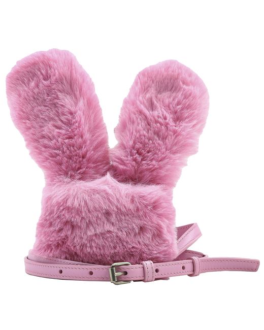 Balenciaga Rose Bunny Faux Fur Airpods Case