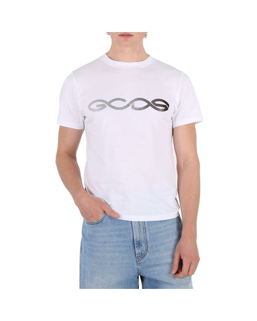 Gcds Reflective Logo Regular Cotton T-Shirt