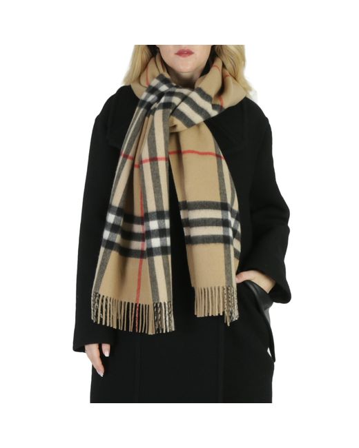 Burberry Reversible Check Cashmere Scarf Archive