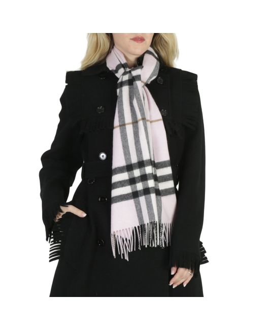 Burberry Giant Checked Fringed-Edge Scarf