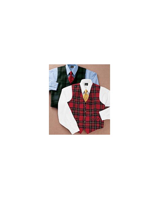 JoS. A. Bank Reversible Tartan Plaid Vest CLEARANCE by Mens Blazer