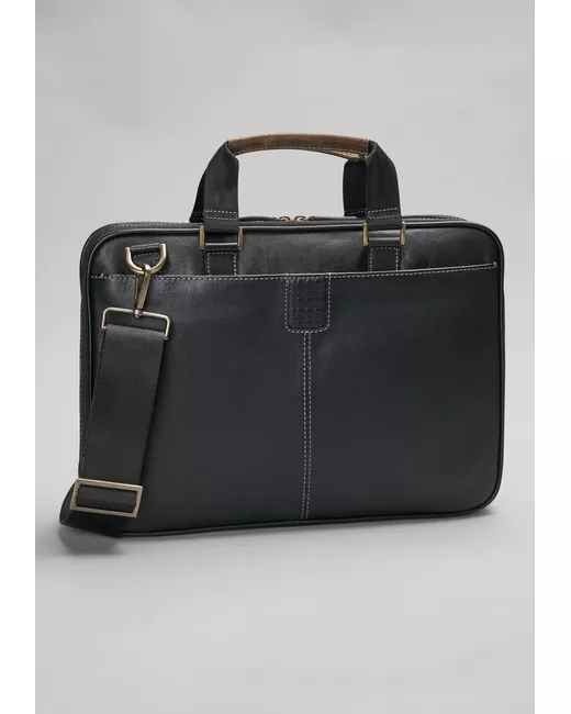 JoS. A. Bank Boconi Slim Leather Briefcase One