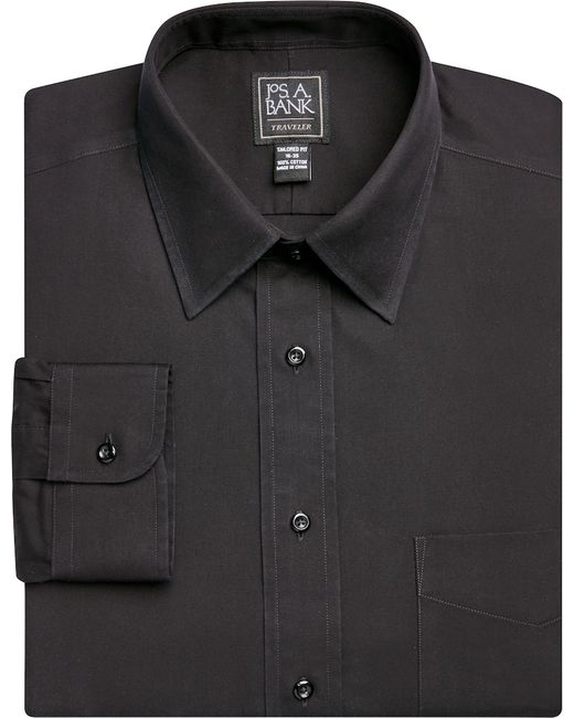 JoS. A. Bank Traveler Collection Tailored Fit Point Collar Dress Shirt 15 1/2x35