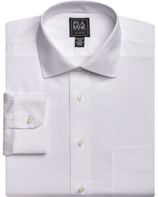 JoS. A. Bank Traveler Collection Tailored Fit Spread Collar Dress Shirt 15 1/2x33