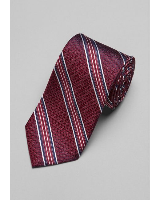 JoS. A. Bank Reserve Collection Mesh Stripe Tie LONG