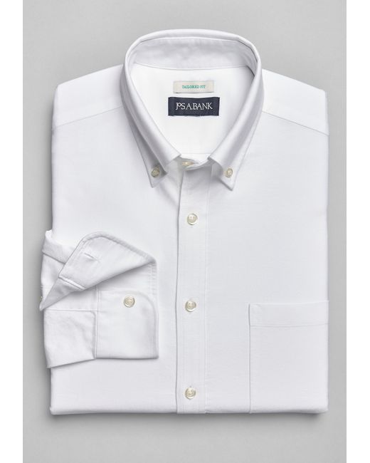 JoS. A. Bank Tailored Fit Oxford Sportshirt Large